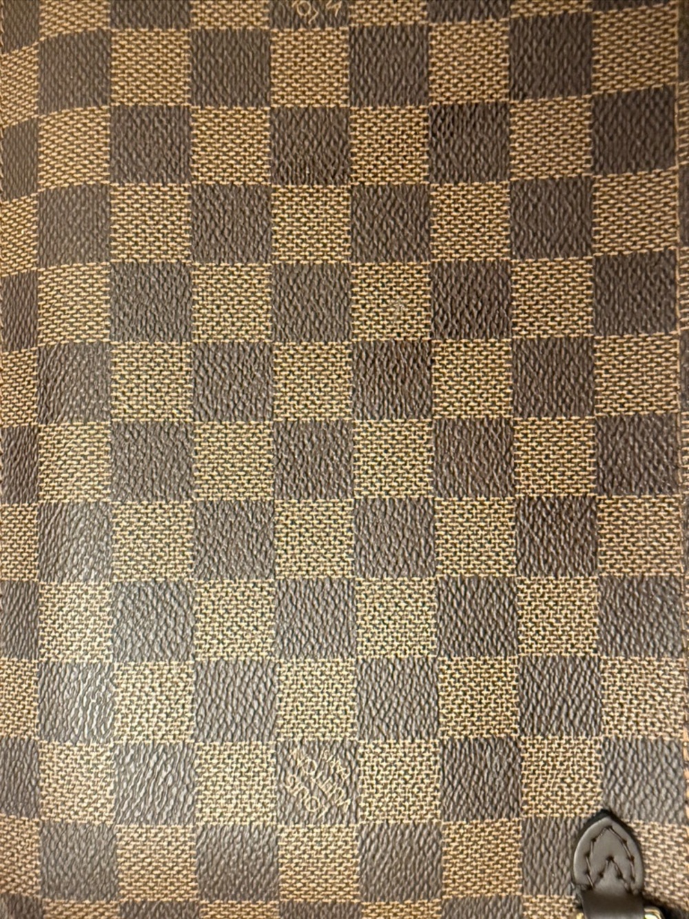 Louis Vuitton Damier Ebene Neverfull GM Pochette/Wrist Wallet Authentic - Picture 10 of 14